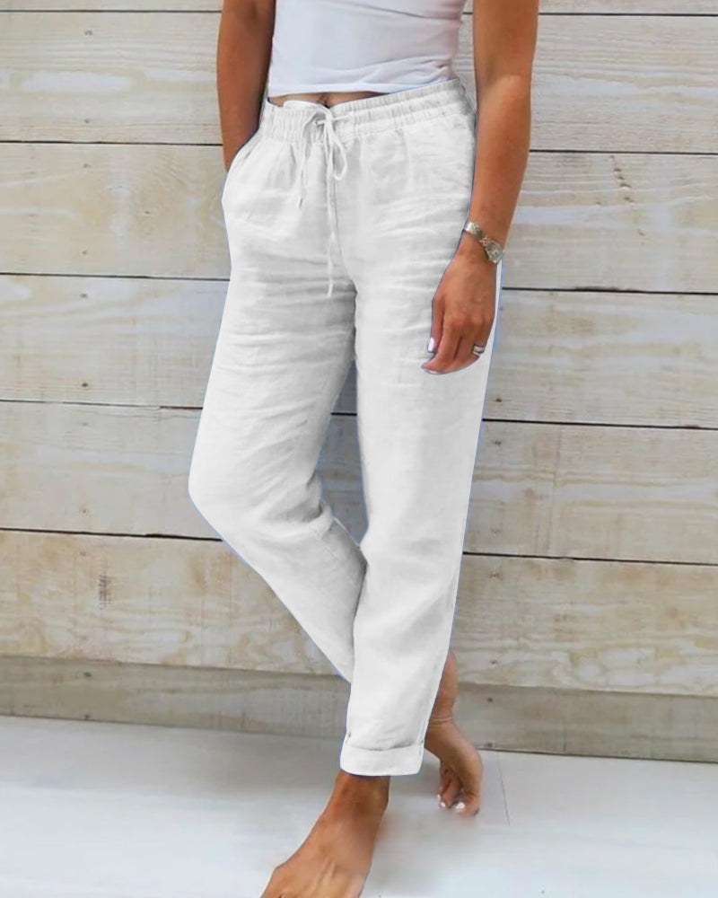 Mira - Casual straight-leg trousers