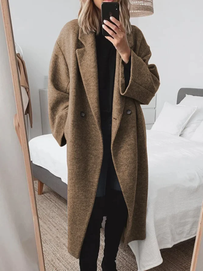 Kylie - Warm long coat for women