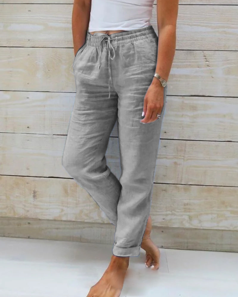 Mira - Casual straight-leg trousers