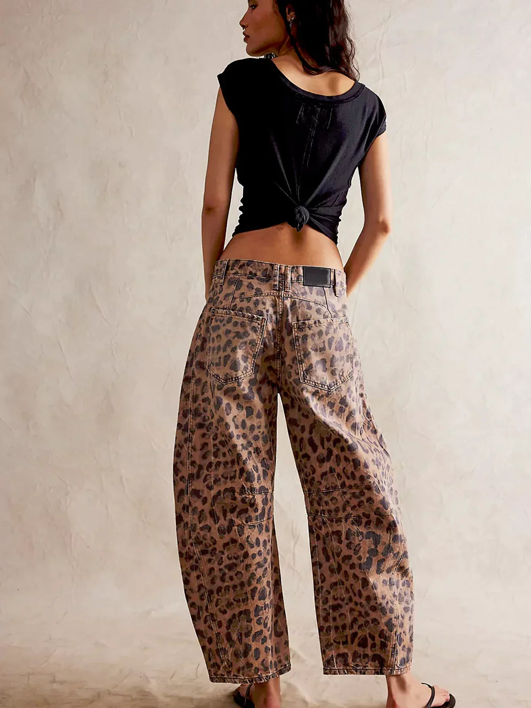 Jackie - Leopard Print Jeans