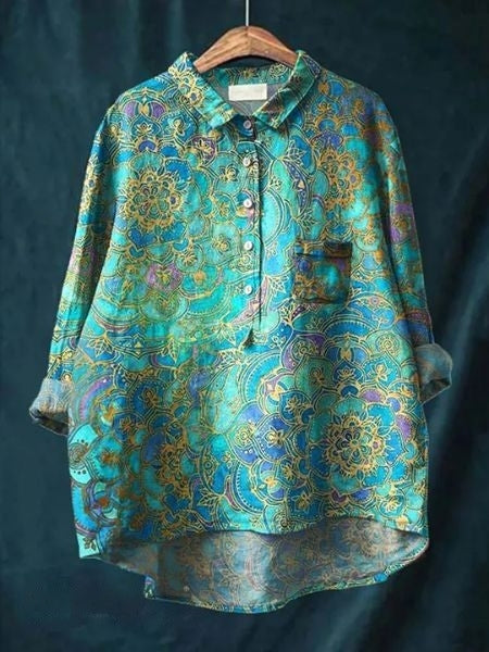 Lila - Blouse with floral print