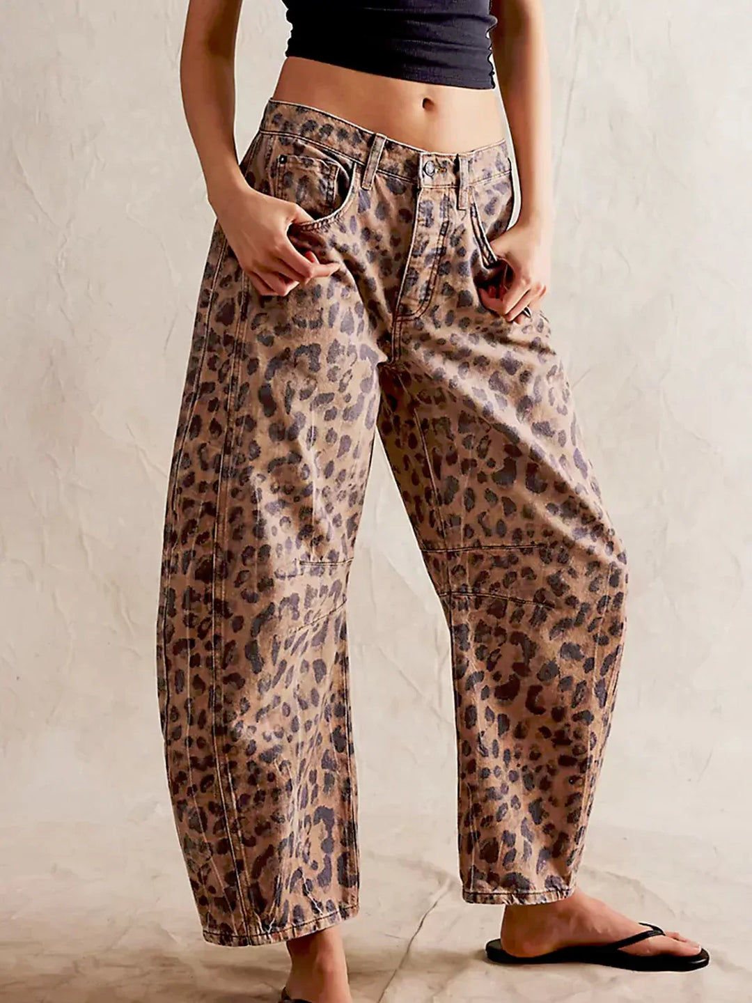 Jackie - Leopard Print Jeans