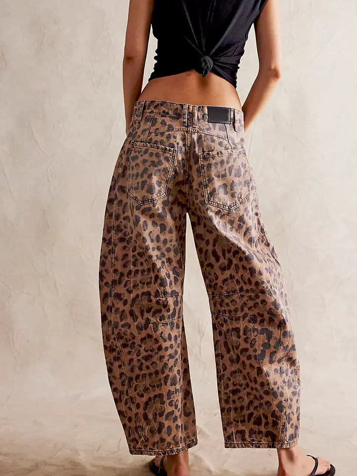 Jackie - Leopard Print Jeans