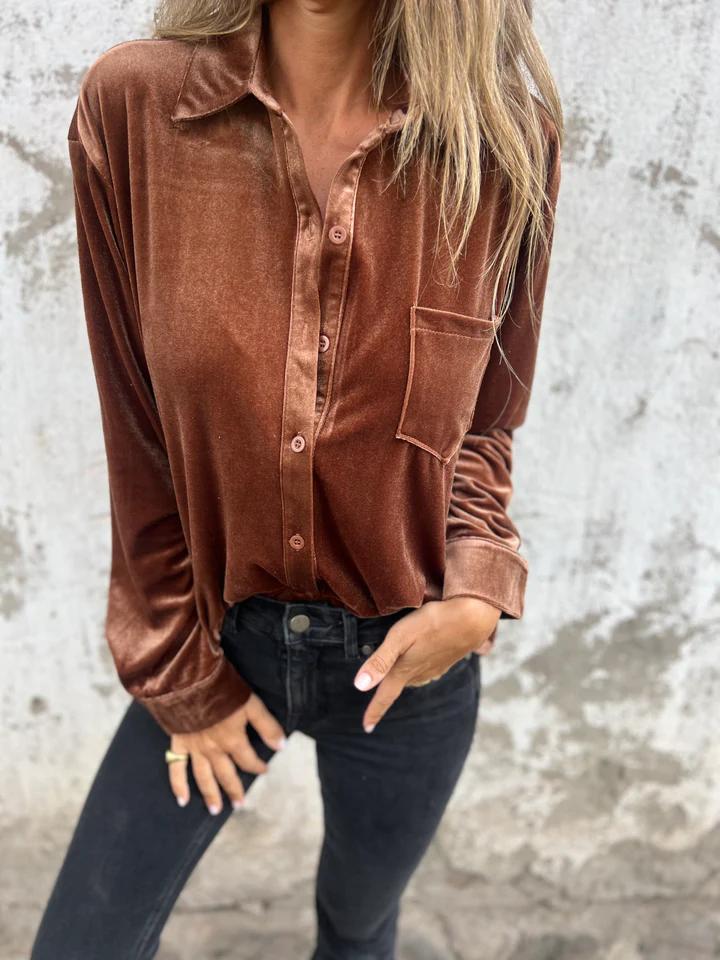 DAHLIA™ - Soft Velvet Shirt