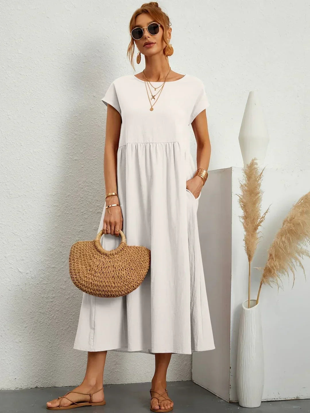 Lauren™ - Elegant Casual Summer Maxi Dress