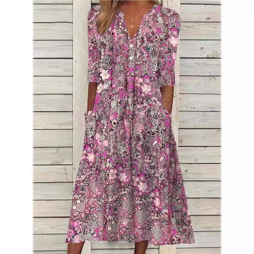 Rosie™ - Elegant Floral Summer Dress