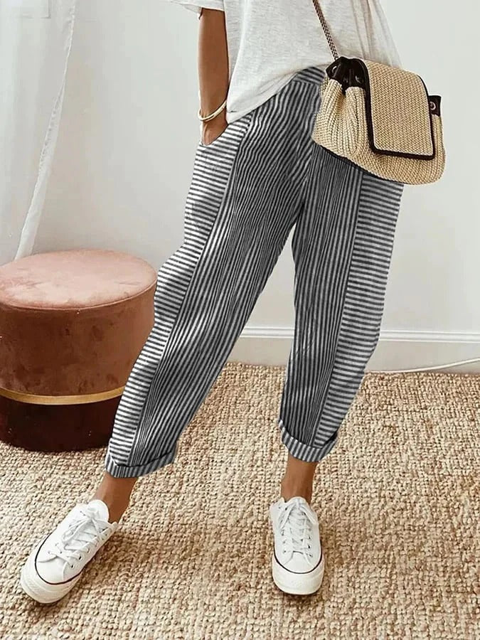 Laura - Striped Trousers