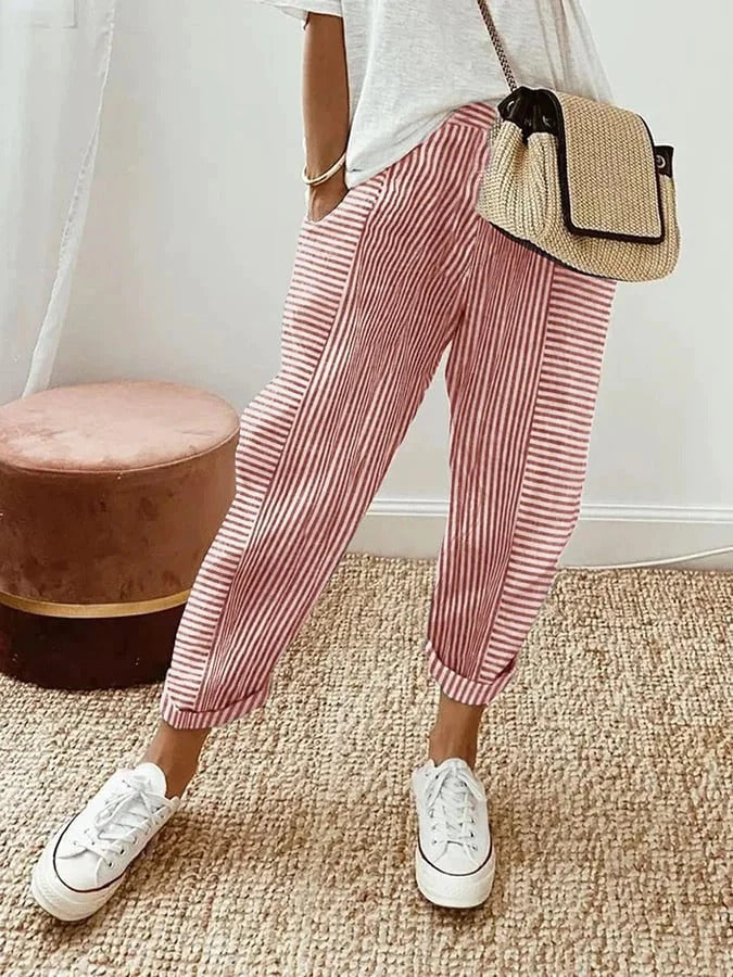 Laura - Striped Trousers